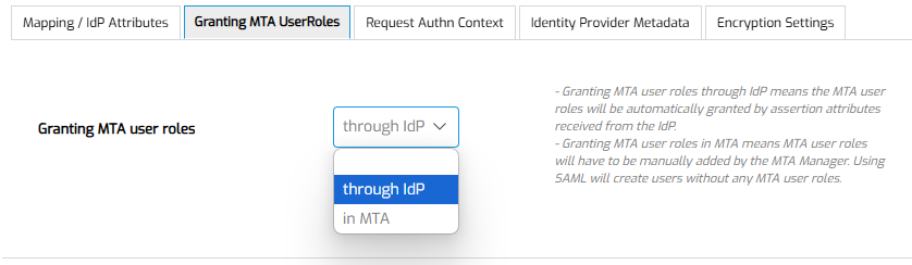 SAML set User Roles